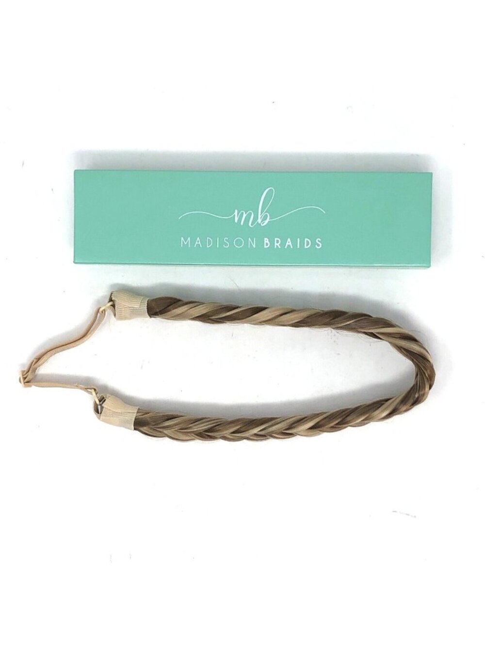 Madison Braids Braided Headband Lulu Two Strand Brunette Blond Adjustable Strap